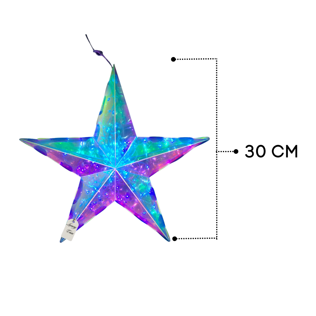 Geometric Multicolor Star Light Decoration Luxury Casa