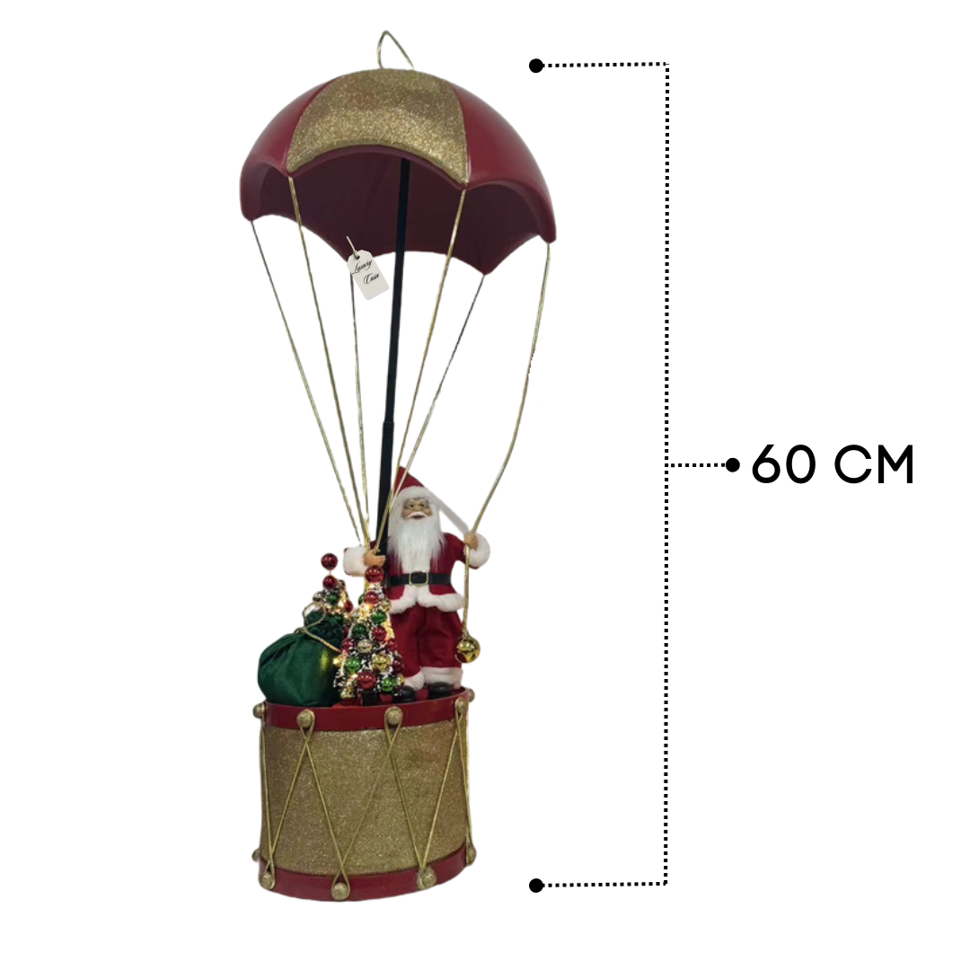 Santa Parachute Drum Decoration Luxury Casa