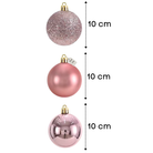 Christmas Baubles Ornaments Set – 24 pcs (10 cm, Glitter, Glossy & Matte Christmas Tree Decorations) Luxury Casa