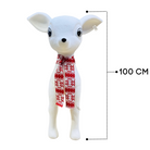 White Reindeer with Red Scarf Luxury Casa
