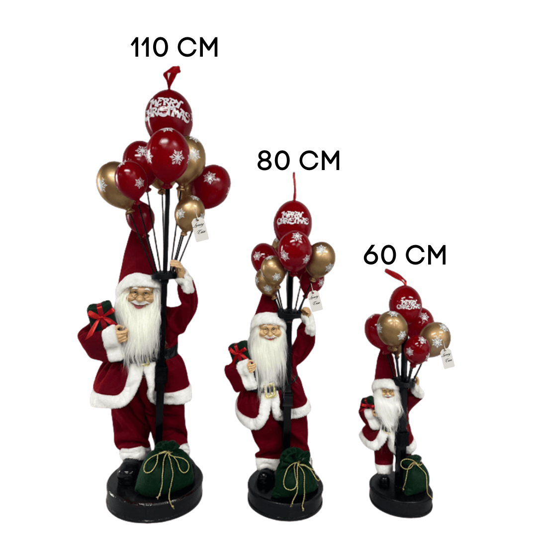 Santa Claus with Christmas Balloons Decoration Luxury Casa