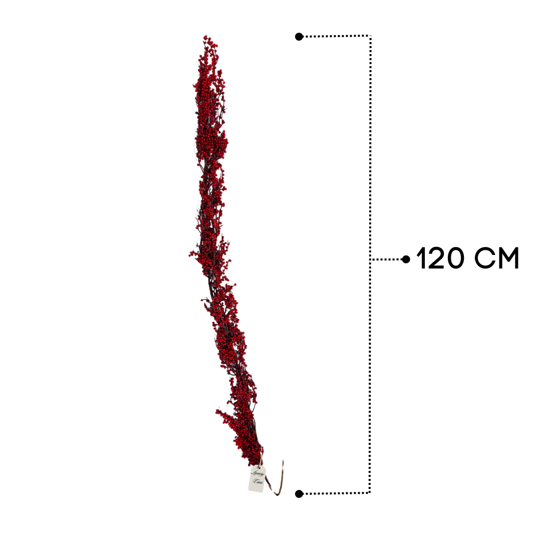 Red Berry Christmas Garland Luxury Casa