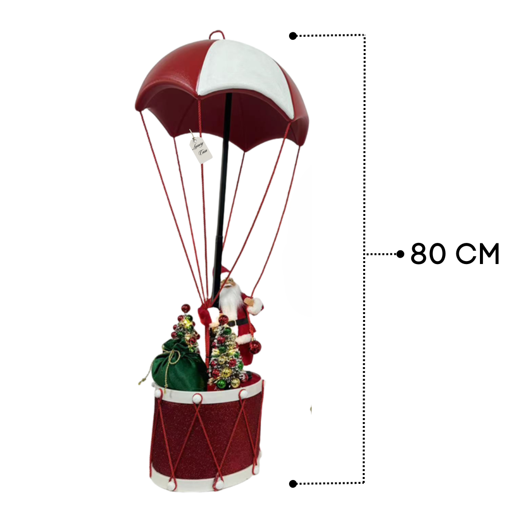 Santa Parachute White Drum Decoration Luxury Casa