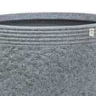 Textured Stone Ribbed Planter – Modern Decorative Pot - Small Luxury Casa