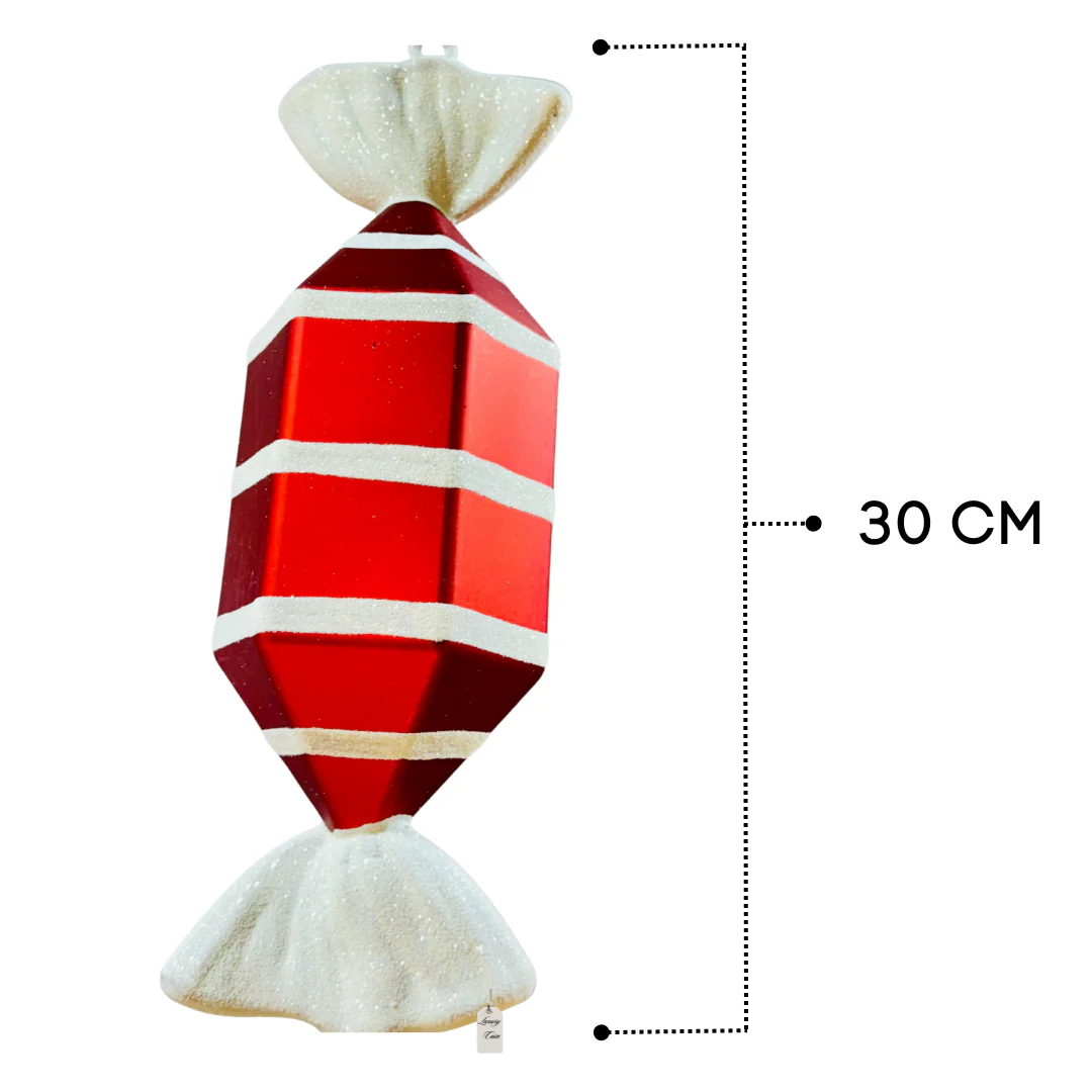 Christmas Striped Candy Ornament Decoration Luxury Casa