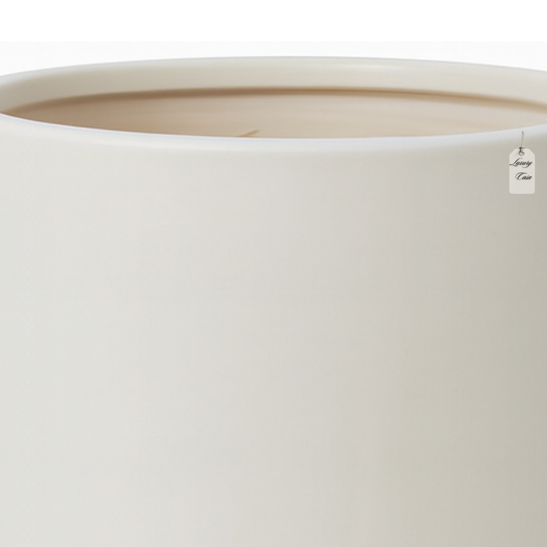 Minimalist Smooth Round Planter – Modern Decorative Pot - Large Luxury Casa