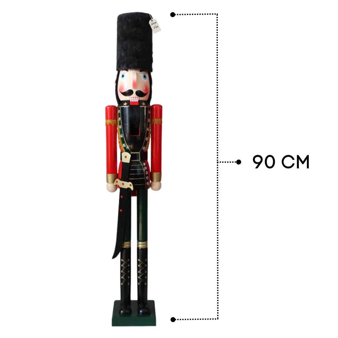 Classic Wooden Christmas Nutcracker Guard Luxury Casa