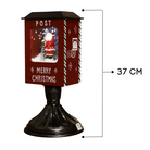 Christmas Musical Santa Table Mailbox with Snowfall Luxury Casa