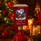 Christmas Musical Snowman Table Mailbox with Snowfall Luxury Casa
