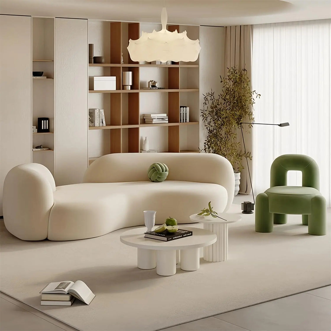 Modern Curved Sofa Set Luxury Casa