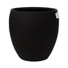 Textured Stone Ribbed Planter – Modern Decorative Pot - Large Luxury Casa