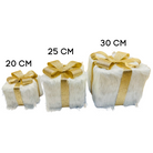 Fur Wrapped LED Gift Box Set Luxury Casa