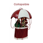 Santa Parachute White Drum Decoration Luxury Casa