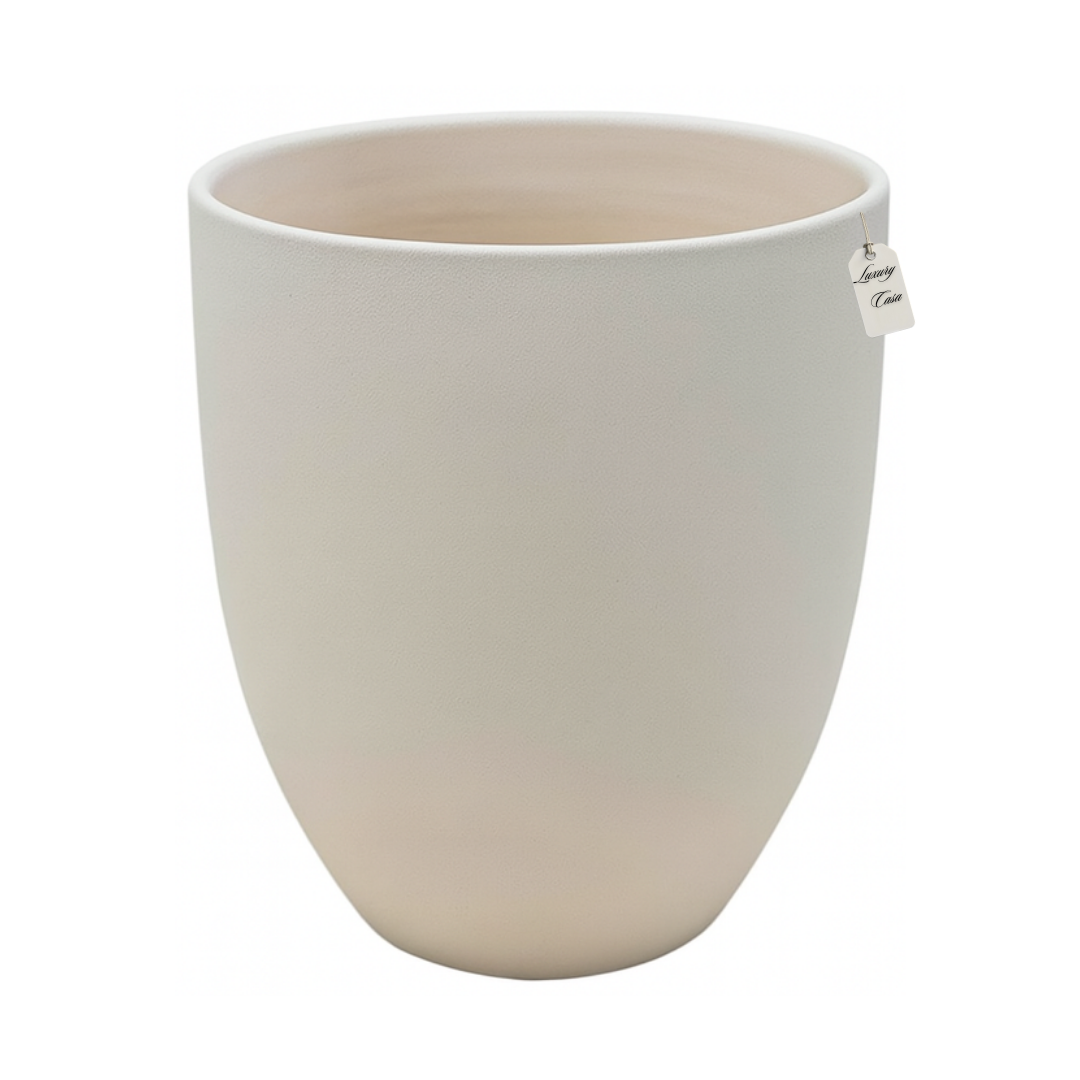 Smooth Round Planter – Modern Decorative Pot - Large Luxury Casa