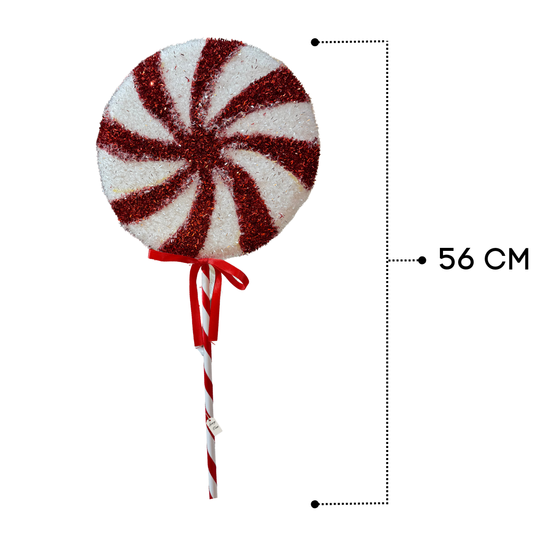 Peppermint Swirl Lollipop Christmas Decoration Luxury Casa