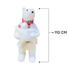 Polar Bear with Cub Decoration and Scarf Luxury Casa