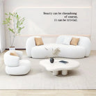 Modern Curved Sofa Set Luxury Casa