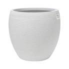 Textured Stone Ribbed Planter – Modern Decorative Pot - Large Luxury Casa
