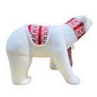 Polar Bear Decoration with Scarf Luxury Casa