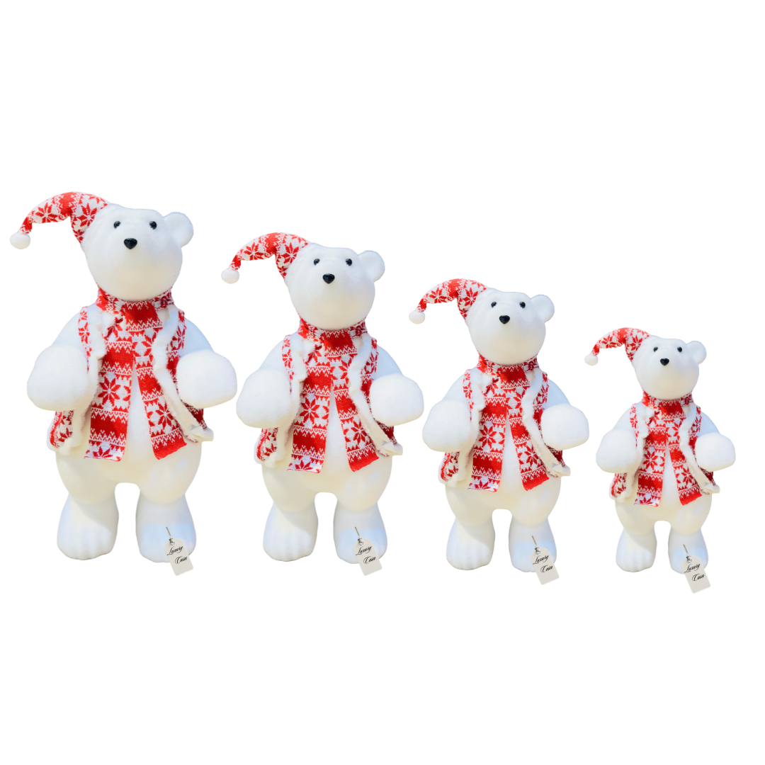 Bear Figurine with Scarf & Coat Luxury Casa