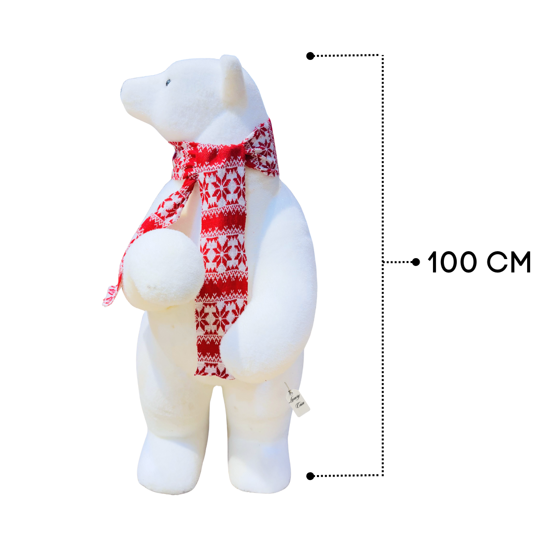 Bear Figurine with Scarf Luxury Casa