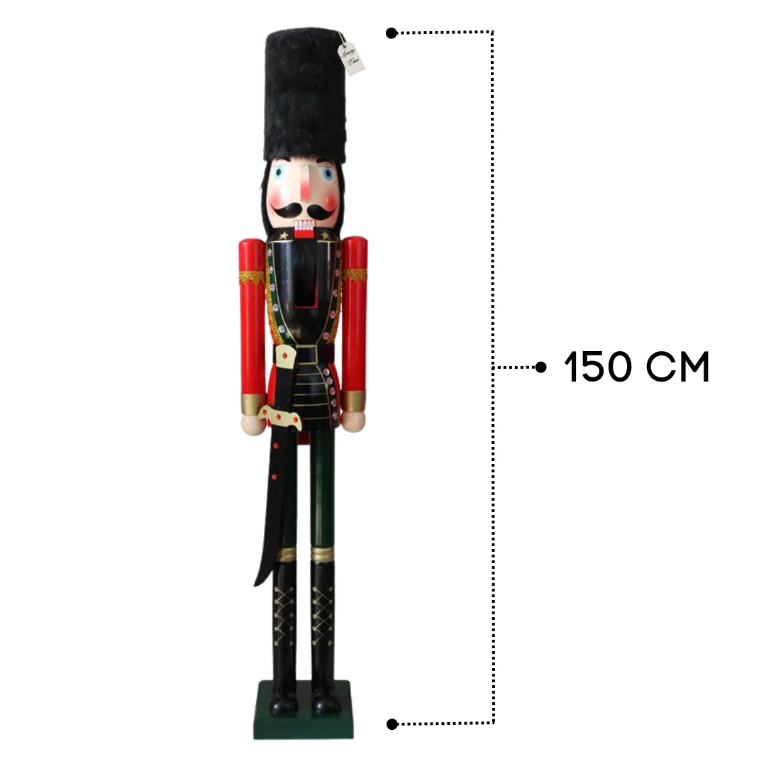 Classic Wooden Christmas Nutcracker Guard Luxury Casa