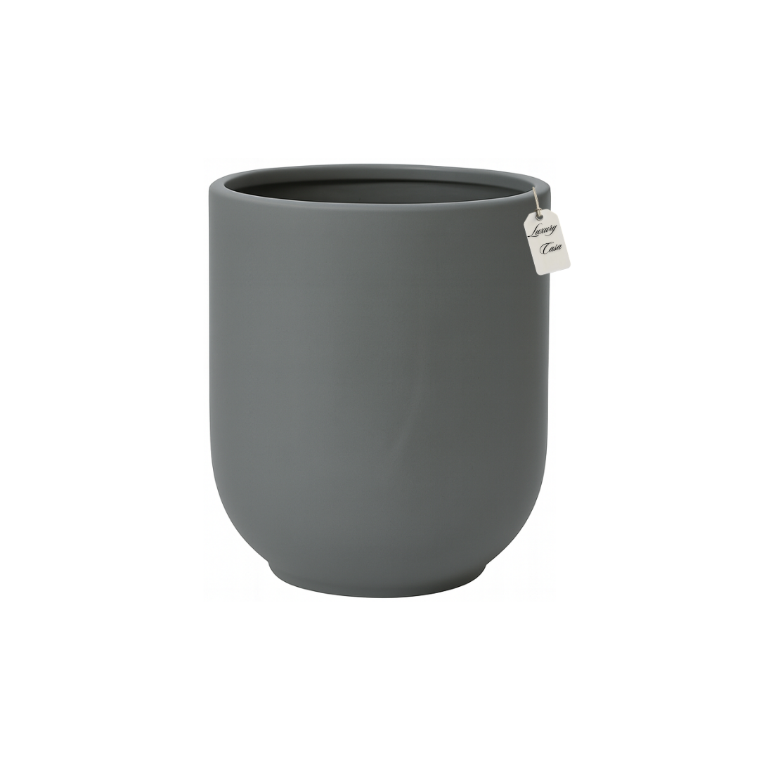 Minimalist Smooth Round Planter – Modern Decorative Pot - Small Luxury Casa