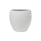 Textured Stone Ribbed Planter – Modern Decorative Pot - Small Luxury Casa