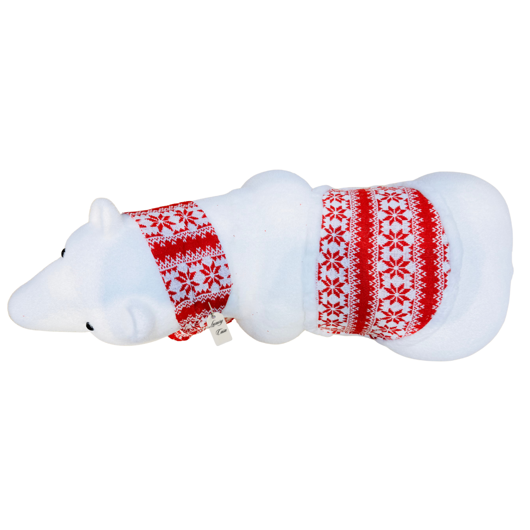 Polar Bear Decoration with Scarf Luxury Casa