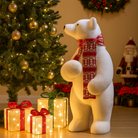 Bear Figurine with Scarf Luxury Casa