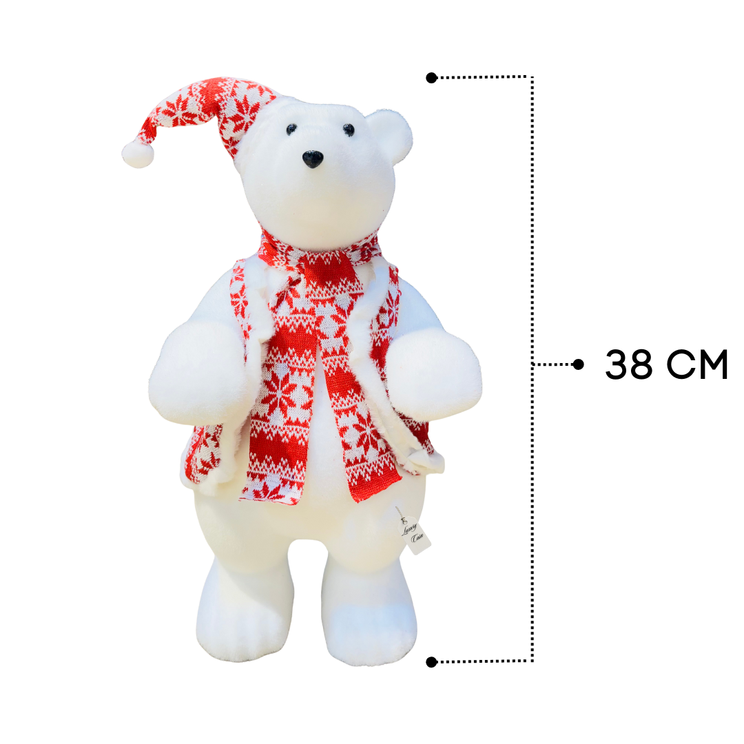 Bear Figurine with Scarf & Coat Luxury Casa