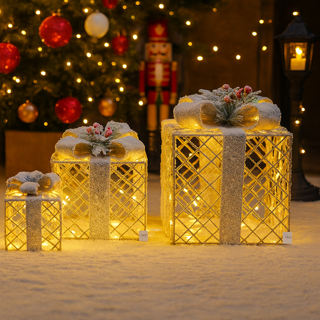 Snowy LED Gift Box Set Luxury Casa