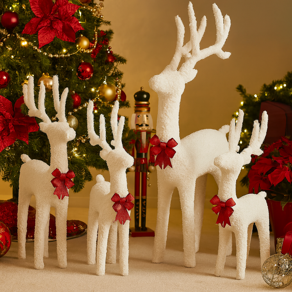 White Reindeer Décor Luxury Casa
