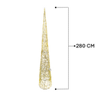 Golden Cone Tree Decoration Luxury Casa