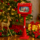 Christmas Musical Standing Mailbox with Snowfall Luxury Casa
