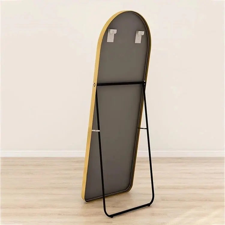 Aluminium Gold Color Frame Arch Shape Wall And Floor Mirror Luxury Casa