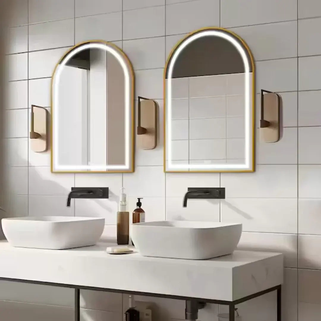 Arch Shape Vanity Mirror With LED Light Luxury Casa