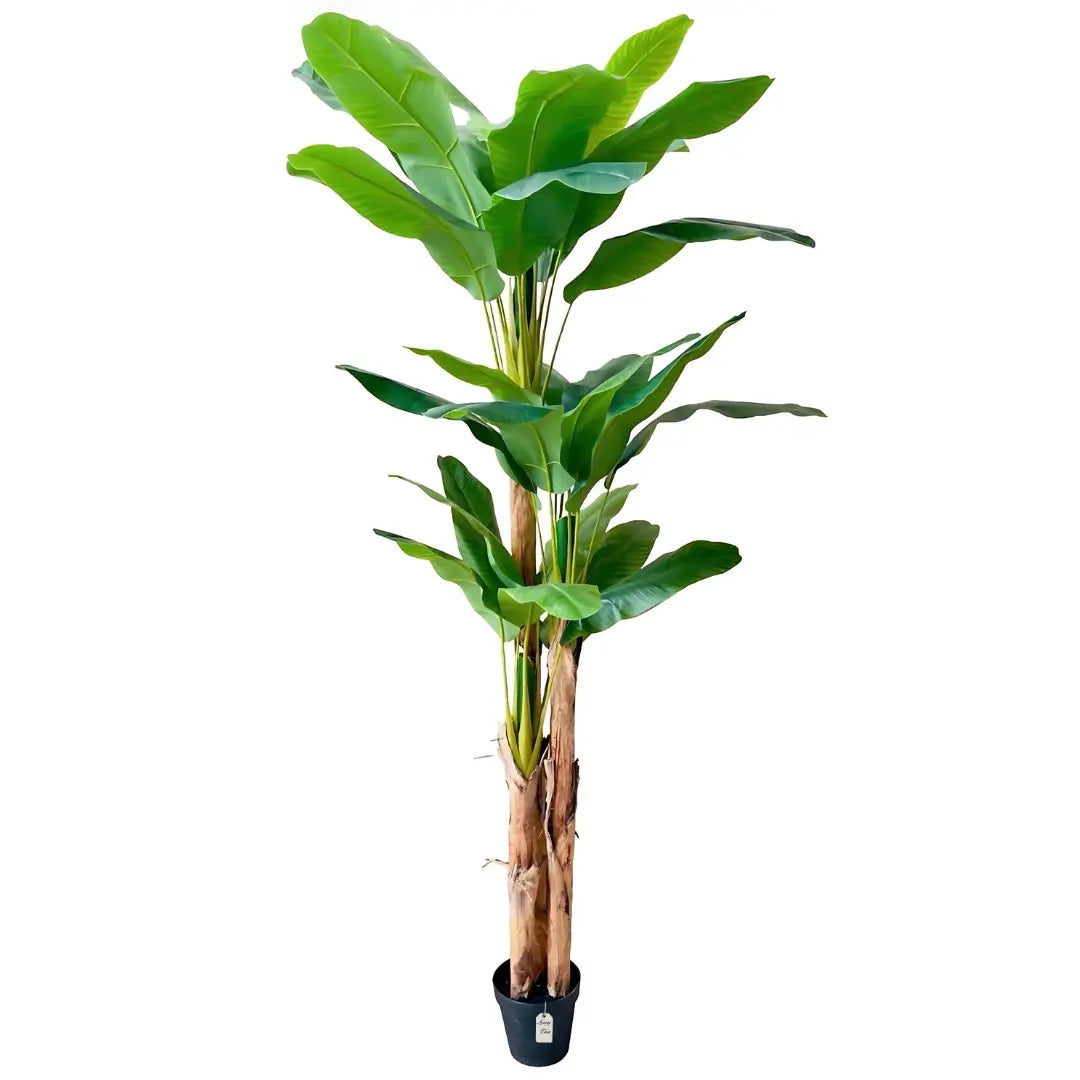 Artificial Banana Tree With Natural Wooden Trunk 250 cm Luxury Casa