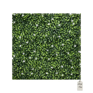 Artificial Boxwood & Flower Green Wall Panel 100x100 cm