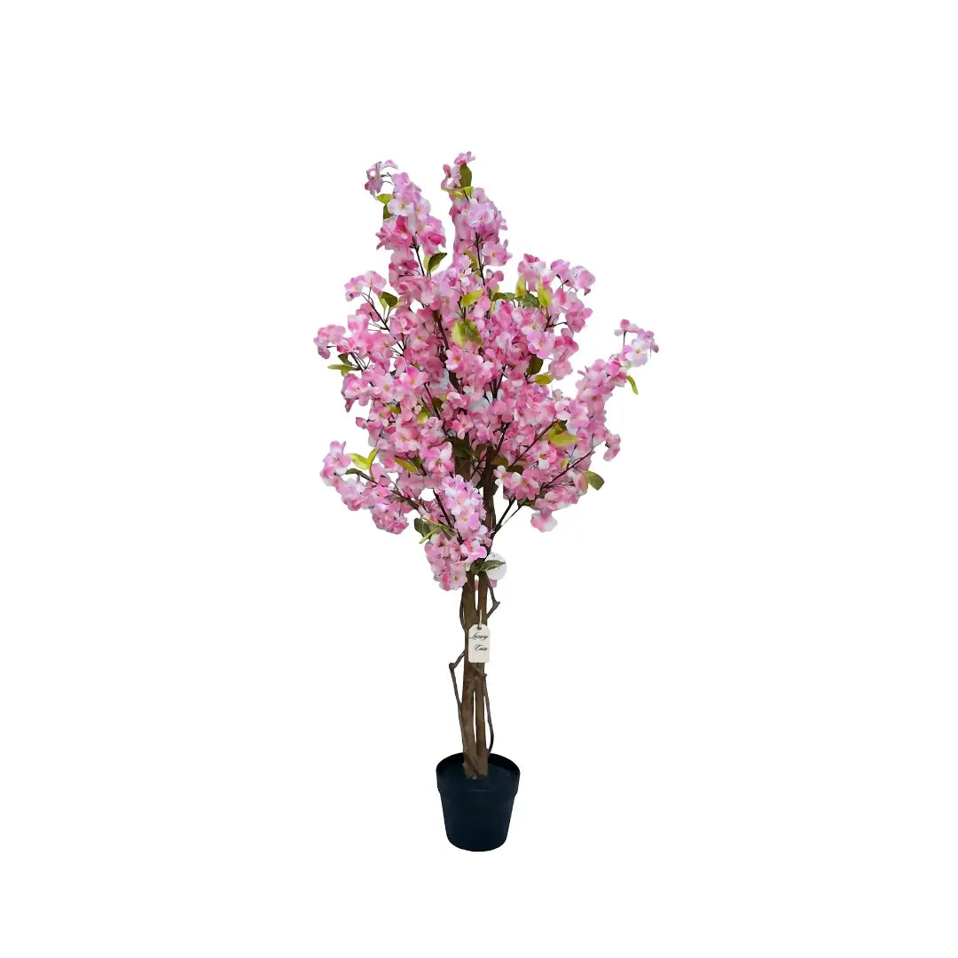 Artificial Cherry Blossom Tree With Natural Wooden Trunk 125 cm Luxury Casa