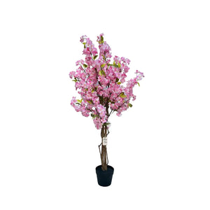 Artificial Cherry Blossom Tree With Natural Wooden Trunk 125 cm