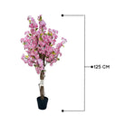 Artificial Cherry Blossom Tree With Natural Wooden Trunk 125 cm Luxury Casa