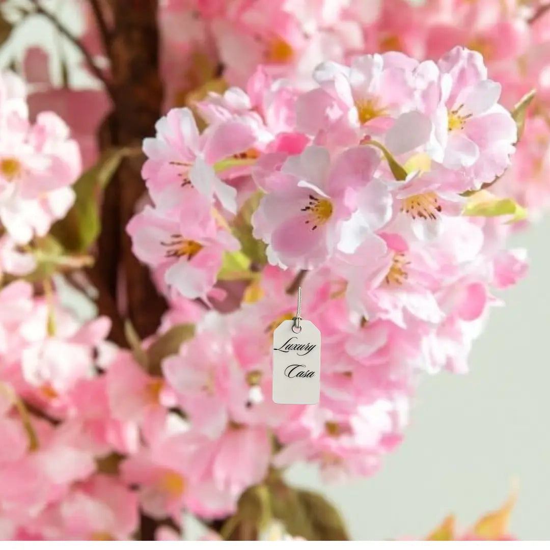 Artificial Cherry Blossom Tree With Natural Wooden Trunk 125 cm Luxury Casa
