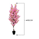 Artificial Cherry Blossom Tree With Natural Wooden Trunk 150 cm Luxury Casa