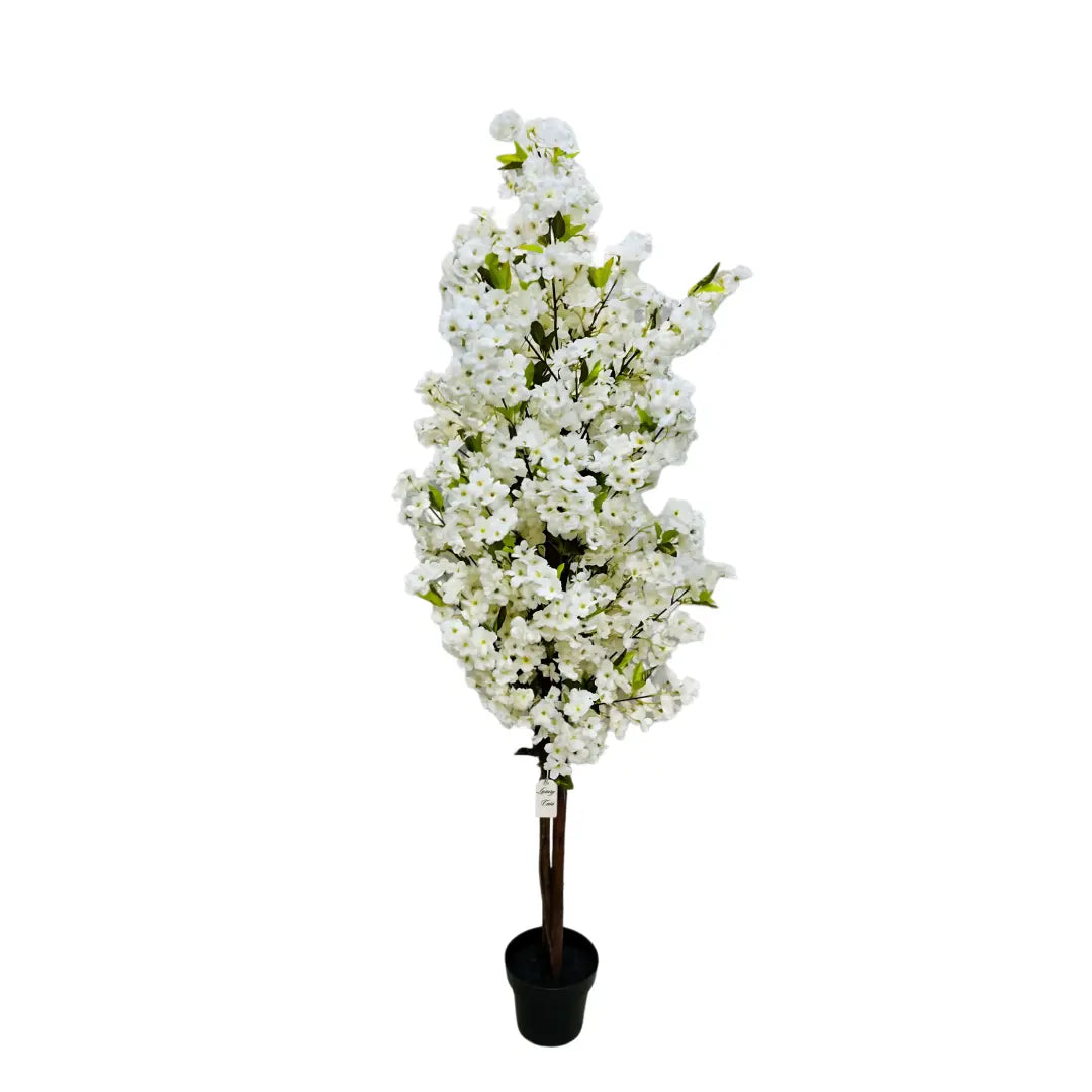 Artificial Cherry Blossom Tree With Natural Wooden Trunk 185 cm Luxury Casa