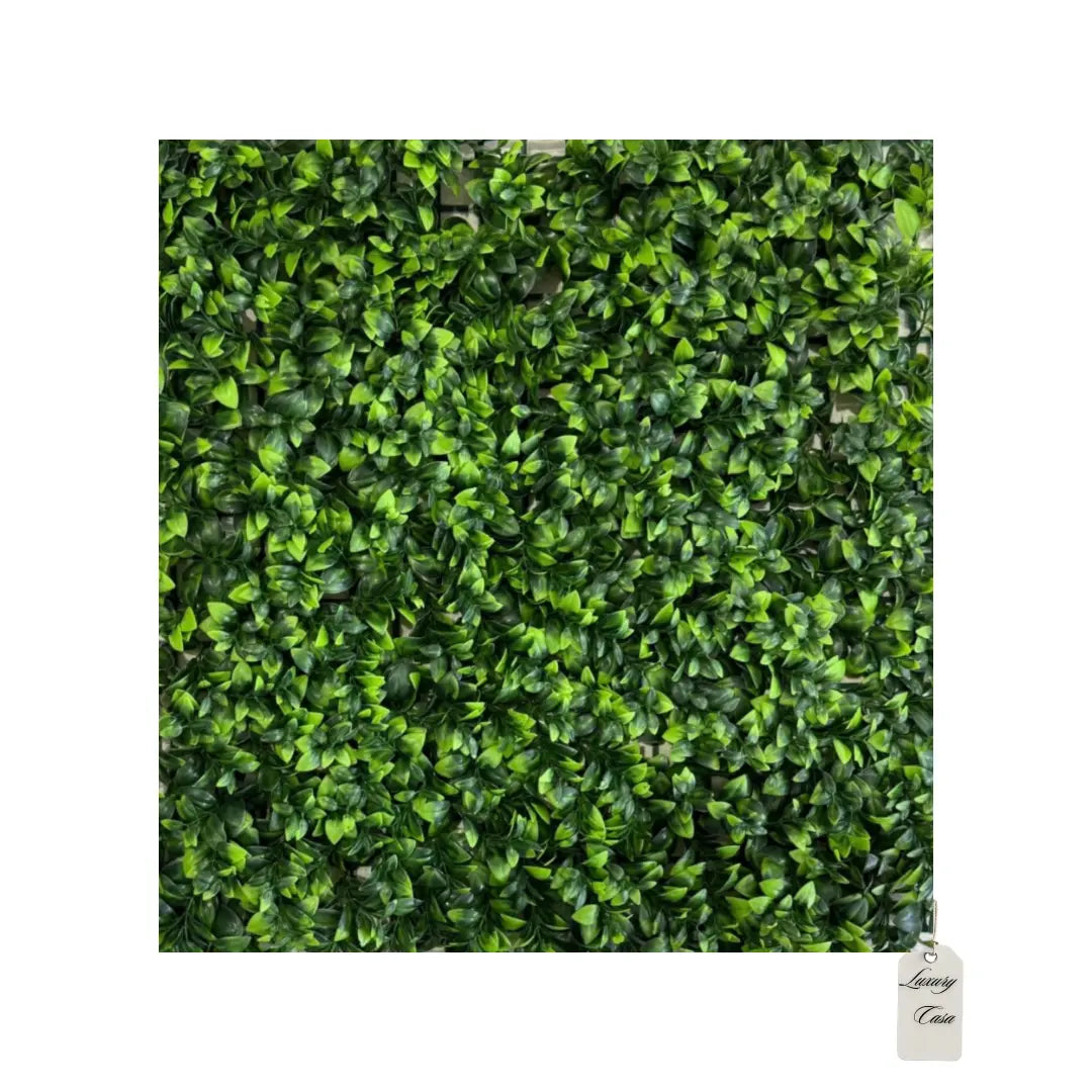 Artificial Dense Leaf Green Wall Panel 50x50 cm Luxury Casa
