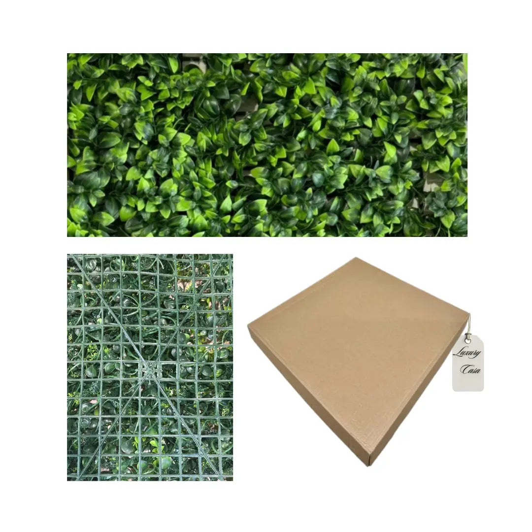 Artificial Dense Leaf Green Wall Panel 50x50 cm Luxury Casa