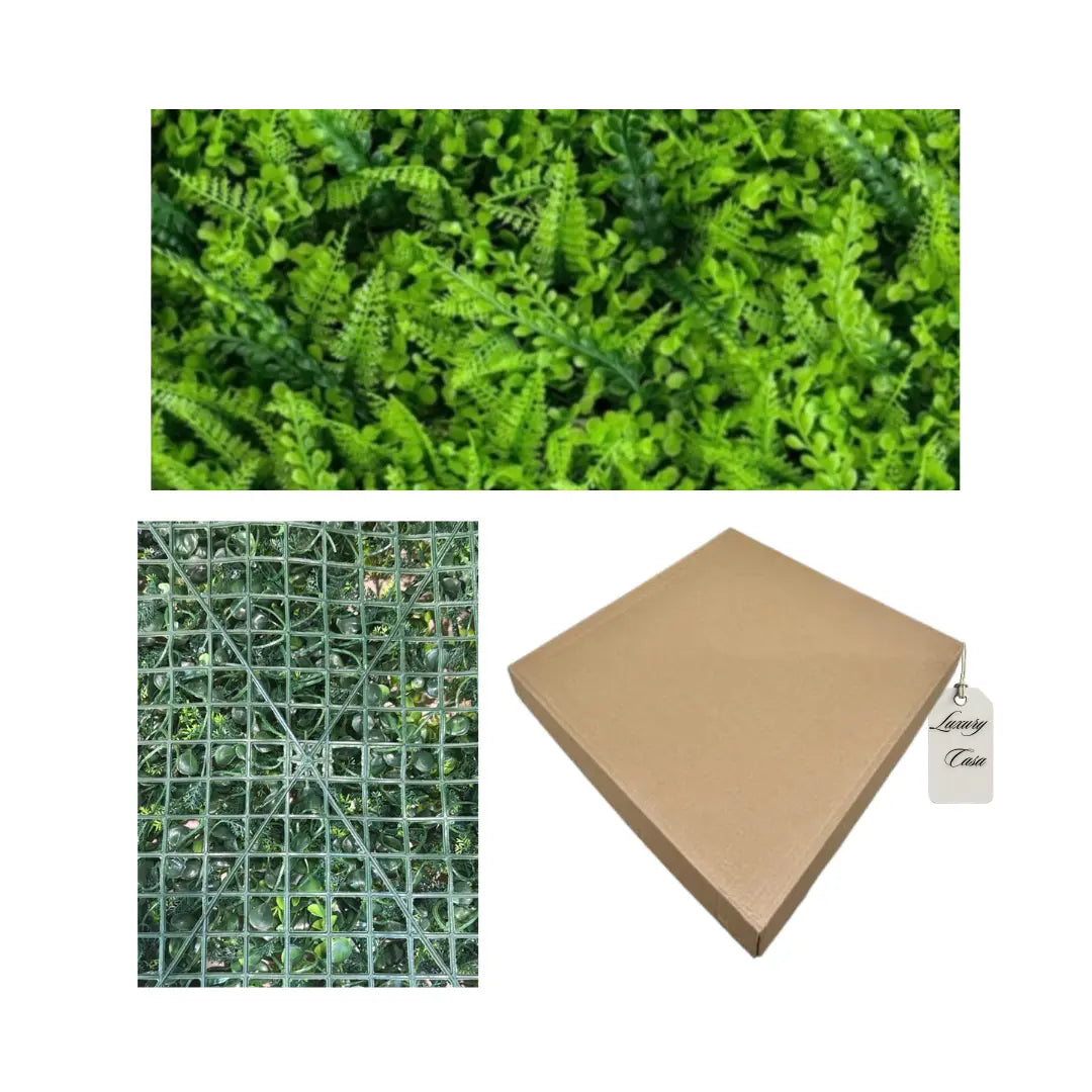 Artificial Fern Leaf Green Wall Panel 40x60 cm Luxury Casa