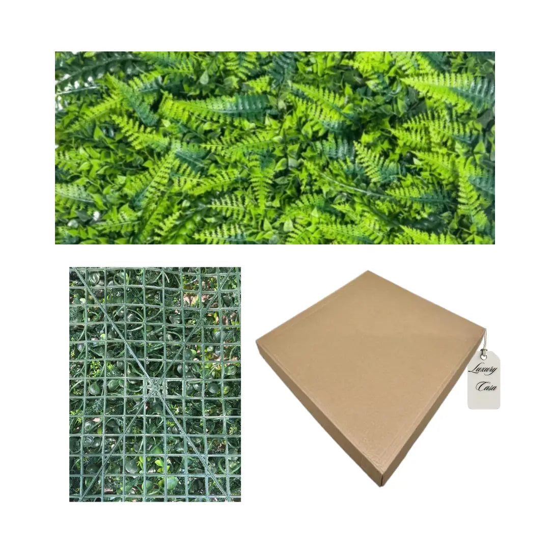 Artificial Fern Leaf Green Wall Panel 40x60 cm Luxury Casa