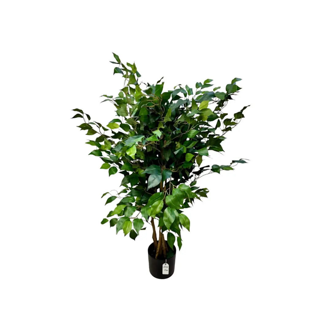 Artificial Ficus Tree With Natural Wooden Trunk 120 Cm Luxury Casa
